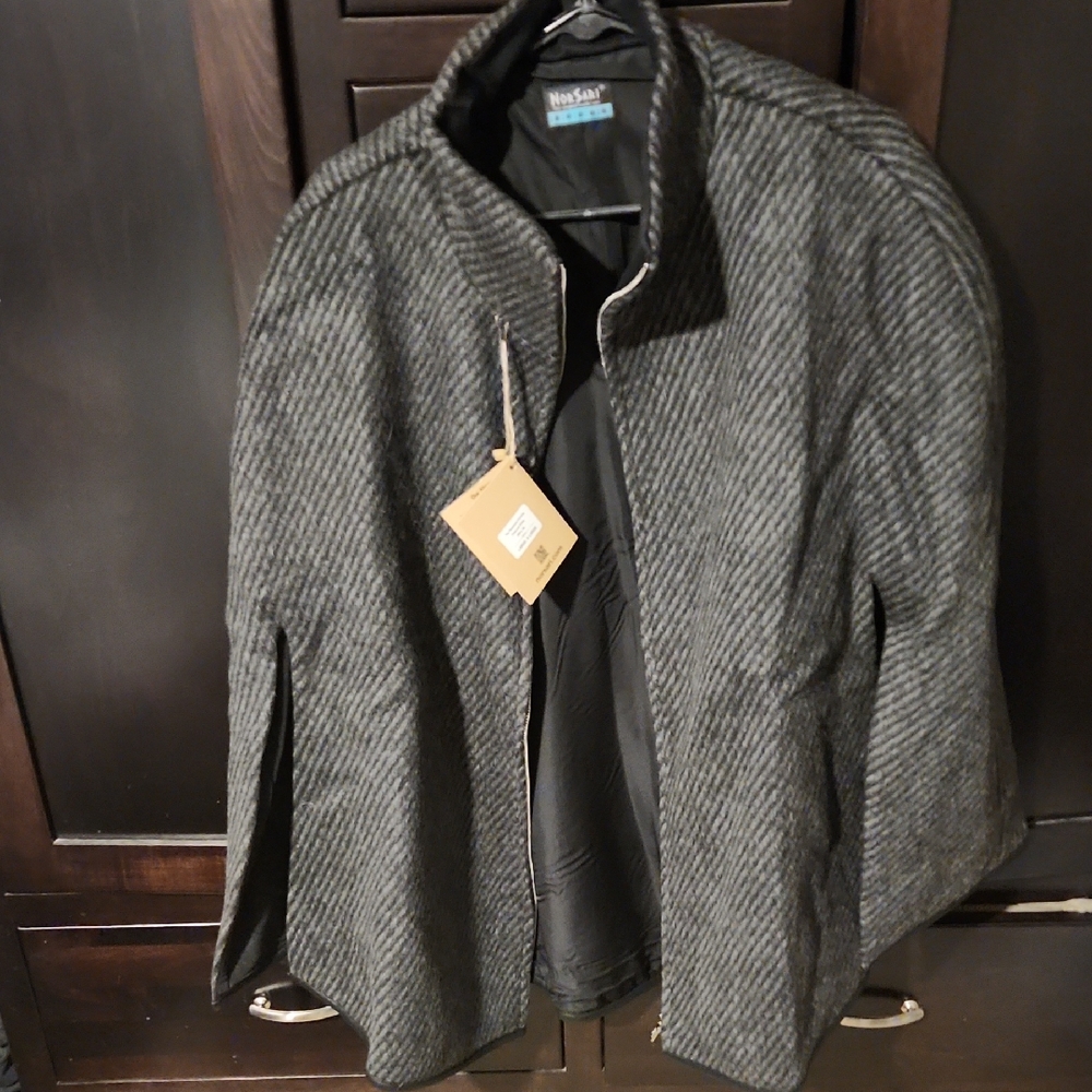 NorSari Women's L/XL Gray Cape Jacket